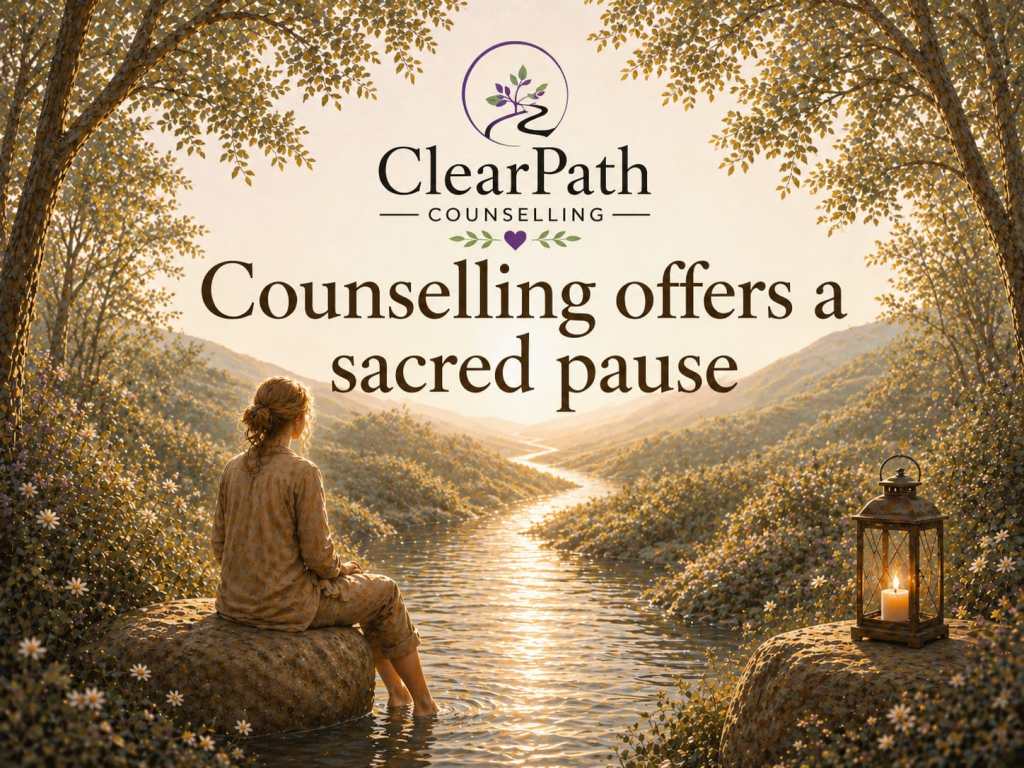 Counselling offers a sacred pause for reflection and emotional support